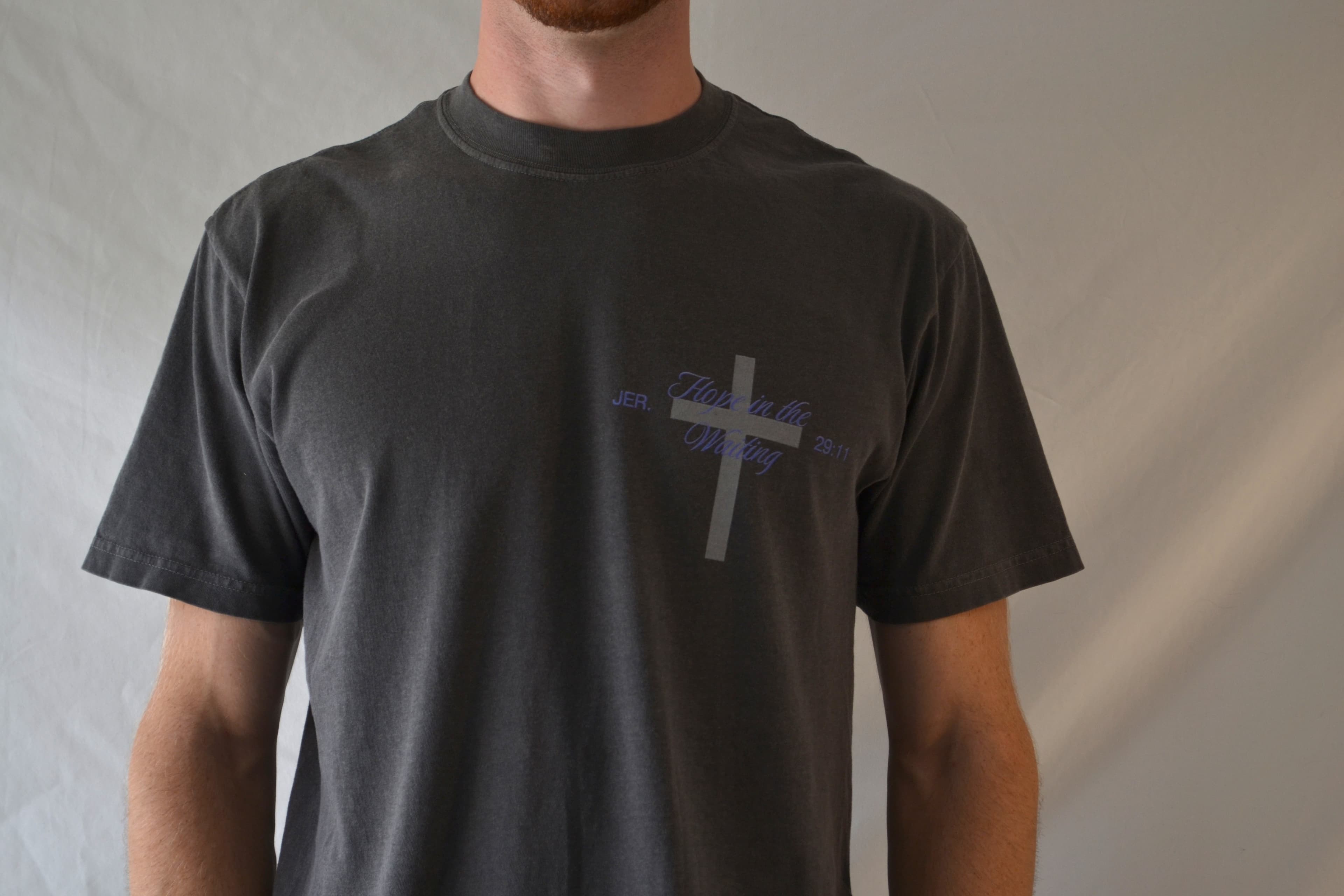 Model wearing the Hope in the Waiting T-shirt